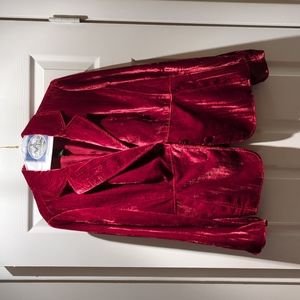 Ladies Red Velvet Jacket